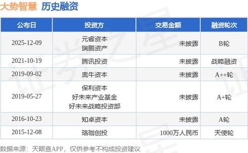 大勢(shì)智慧完成B輪融資，元睿資本與瑞鵬資產(chǎn)領(lǐng)投，技術(shù)賦能再升級(jí)